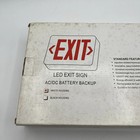 Red Led Exit Sign   Emergency Light     Dual Led Lamp Ul-94 Fire Resistance Light