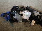 Htc Vive Vr Headset  W  Deluxe Audio Strap Blue Controllers