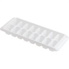 Flexible Ice Cube Tray 3 Pack White Stackable Easy Release Dishwasher Safe