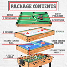 4in1 Multi Game Table  48  Sports Arcade With Accessories  Ping Pong  Air Hockey