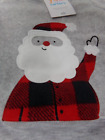 Nwt-carter s Infant 2 Pc Christmas Fleece Outfit-santa-buffalo Plaid-nb-newborn