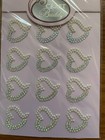 Craftbuddyus 12pcs 25mm Ab Clear Stick On Diamante Pearl Rhinestone Heart Gems