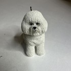Small White Bichon Frise Ornament Figurine Bichon Frise Dog Statue