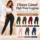 Women s Fleece Lined Thermal Leggings High Waist Winter Warm Stretch Yoga Pants