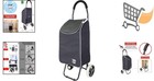 Foldable Grocery Cart On Wheels With Removable Bag Lightweight Utility Cart