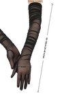 Women s Sexy Sheer Gloves Mesh Tulle Super Long Gloves Opera One Size Black