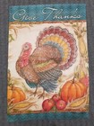 Yard Flag Thanksgiving  26 3 4 x 39  Double Sided Carson Turkey  Pumpkins