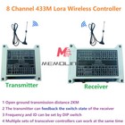 433mhz Lora Remote Control Point To Point Feedback Wireless Io Relay Switch Usa