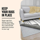 Non Slip Rug Pad 2x3 Feet  4 25  Thick Felt Cushioned Rubber Rug Gripper Pad For