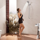 6 Spray Settings High Pressure Shower Head With Filter  Handheld Rainfall Combo