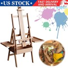 82 Inch Wood Studio Artist Easel Beech Wood Painting Art Easel Standing H-frame