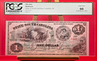 1872 South Carolina  1     2 Bond Scrip Matching Serial  1667 Pcgs 66   66ppq