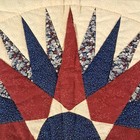 Handmade Mariner s Compass Quilt Featuring A Central Star Medallion
