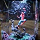 Spider-man Vs Venom Resin Night Lamp Bedside Colorful Light Ornament Decor Gifts