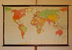 School Wall Map World Map 1945-1980 270x168 Vintage 1982 Nuclear Weapons