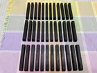 Full Set Of Antique Ebony Piano Key Sharps Pre 1900   s