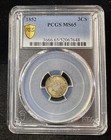 1852 Three Cent Silver Piece 3 Cent 3cs Pcgs Ms65 Great Toning