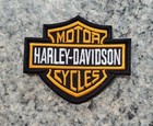 Harley Davidson  Bar   Shield Patch Embroidered Sew-on iron Patch  3 x2 75 