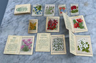 Lot Of Kensitas Silk Flowers Small   Medium Cigarette Silks Cards Folders 1930s
