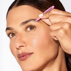 Rose Gold Mini Tweezers Set Stainless Steel Slant Point Travel Duo 2 Count