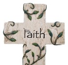 Inspirational Vintage Tuscany Faith Olive Branches Decorative Wall Cross Decor