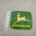 John Deere Sticker Logo Green Large Landing Vintage Nos Unused 6 1 2  X 7 1 2 