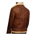 Raf Aviator B3 Bomber Jacket Men Real Sheepskin Leather Flying Pilot Jacket Coat