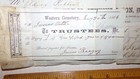1864 Baltimore Md Western Cemetery Digging Grave   Coffin Bill Invoice Civil War
