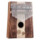 17 Key Kalimba Thumb Piano Finger Mbira Mahogany Wood Keyboard Music Instruments