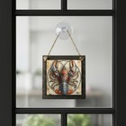 Wood Hanging Sign Nautical Lobster Coastal Ocean Decor 4 8 Inch Wall Art