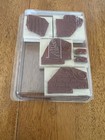 Stampin Up Elegant Inspirations Wood Mounted Rubber Stamp Set