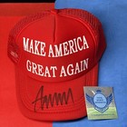 President Donald Trump Autographed Signed Hat 45-47 Maga Coa Hologram