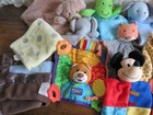 Lovey Security Blankets Lot Plush Baby Reseller Wholesale Bundle 12 Pc Boy