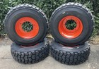 4-12-16 5 Sks-4 Skid Steer Tires rims For Bobcat A300 a770 s750 s770 s740  9 hub