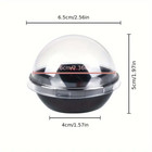 10pcs Round Pastry  Cupcake Spherical Box  Transparent Packaging black 