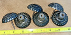 Vintage Casket Coffin Hardware Knobs Elgin Set Of 3