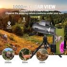 12x50 Hd Monocular Telescope High Powered With Smartphone Adapter  tripod - B   