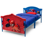 Toddler Children s 3-d Spider Man Plastic Twin Bed Frame W  Removable Guardrail