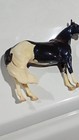 Collectible Limited Edition Black   White Horse Figurine 048 100 Plastic