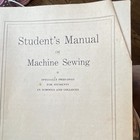 Singer Student   s Manual Of Machine Sewing Instructions Manual Book