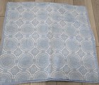 Serena   Lily Linen Euro Sham Denim Blue White Batik Boho 26x26  Beach Vibe