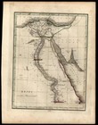 Upper Lower Egypt Africa Giza Cairo Nile River 1835 Bradford Map