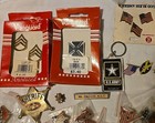 Junk Drawer Lot Misc  Pins Military Flags Nra National Rifle Association 