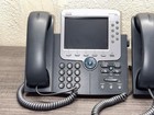  lot Of 6  Cisco Cp-7975g Voip Ip Office Phones    d826