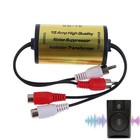 1 2p Car Rca Audio Noise Filter Suppressor Ground Loop Lsolator For Home Stereo