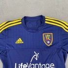 Adidas Real Salt Lake Mls Soccer Jersey Blue Yellow M39079 Mens Small