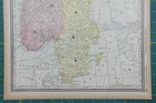 Sweden And Norway Vintage Original 1894 Rand Mcnally World Atlas Map Lot