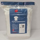 Hanes Premium Original Fit Tagless Crew Neck T Shirt Value Pack Men L White 6pk