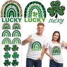 15 Pieces St  Patrick s Iron On Transfer Decals Htv Vinyl Diy Crafts Iron On 