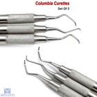 Hygienist Columbia Curette Periodontal Universal Curettes Dental Scaler Set Of 3